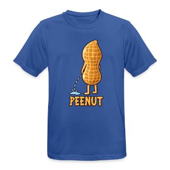 Peenut Lustige Erdnuss Wortspiel Cartoon Humor - Männer T-Shirt atmungsaktiv - Royalblau - Vorne - AI Model Male 185 dark (185cm)