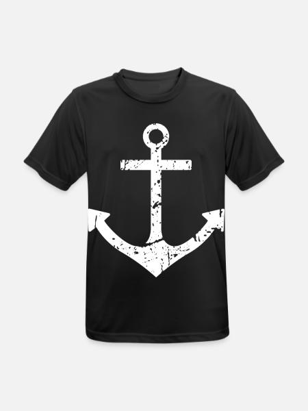 anchor - Men's Breathable T-Shirt - black