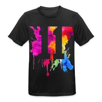 11 YEARS 11TH BIRTHDAY - Men's Breathable T-Shirt - black - Front - AI Model Male 178 light (178cm)