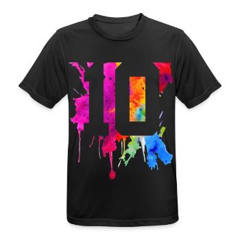10 JAHRE 10. GEBURTSTAG - Männer T-Shirt atmungsaktiv - Schwarz - Vorne - AI Model Male 178 light (178cm)