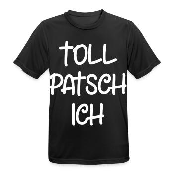 Tollpatsch Ich tollpatschig lustig tollpatschich - Männer T-Shirt atmungsaktiv - Schwarz - Vorne - AI Model Male 178 light (178cm)