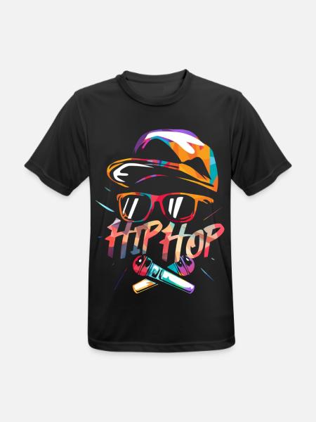 Bassgewaltiger Rapper Beatbattle - Männer T-Shirt atmungsaktiv - Schwarz