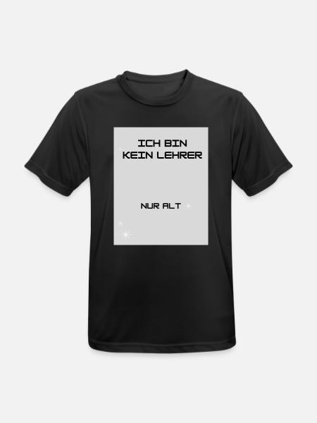 Lehrer - Männer T-Shirt atmungsaktiv - Schwarz