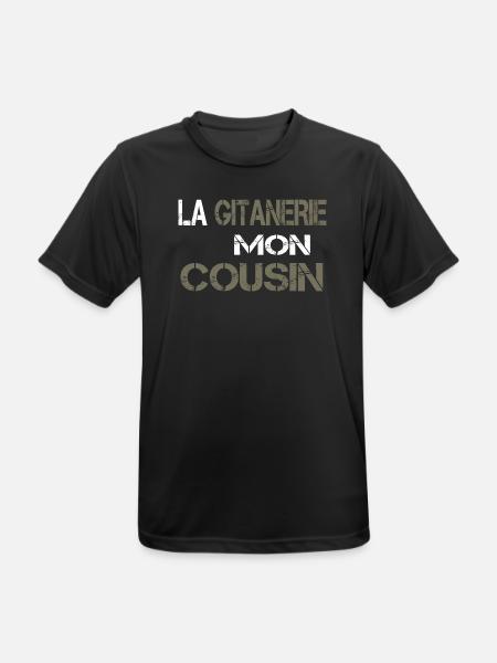 La gitanerie mon cousin - T-shirt respirant Homme - noir