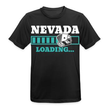 Nevada Laden USA Staat Amerika Reisen Nevadan - Männer T-Shirt atmungsaktiv - Schwarz - Vorne - AI Model Male 178 light (178cm)