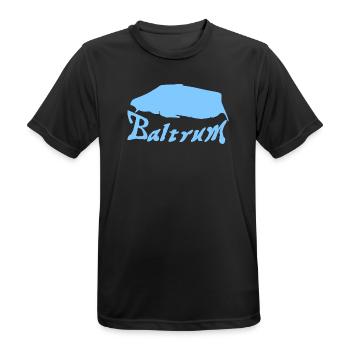 Baltrum Tattoo - Männer T-Shirt atmungsaktiv - Schwarz - Vorne - AI Model Male 178 light (178cm)