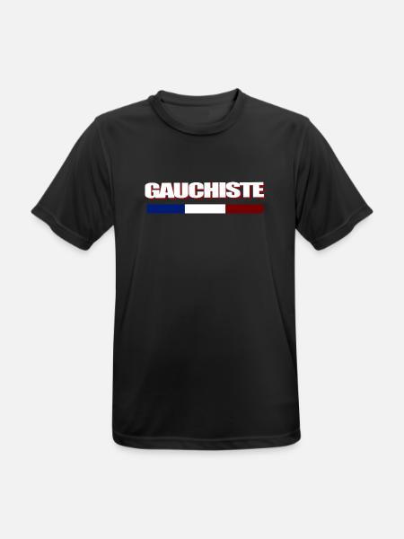 Gauchiste - T-shirt respirant Homme - noir