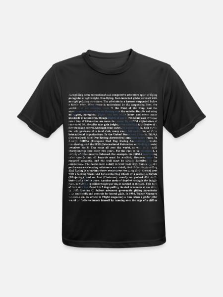 Windstarker Kitesurf Wellenritt - Männer T-Shirt atmungsaktiv - Schwarz