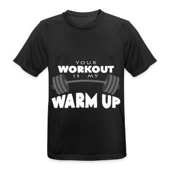 Hantel - Männer T-Shirt atmungsaktiv - Schwarz - Vorne - AI Model Male 178 light (178cm)