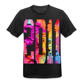 BUNT 15TH BIRTHDAY 2011 - Men's Breathable T-Shirt - black - Front - AI Model Male 178 light (178cm)