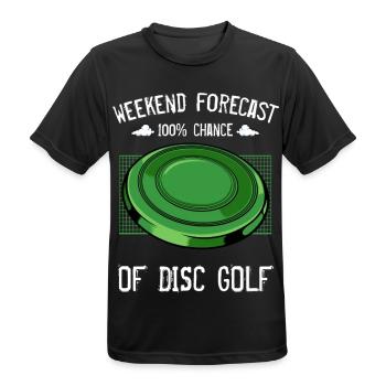 frisbee - T-shirt respirant Homme - noir - Devant - AI Model Male 178 light (178cm)