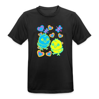 Küken Ostern Kind Kinder - Männer T-Shirt atmungsaktiv - Schwarz - Vorne - AI Model Male 178 light (178cm)