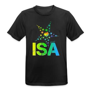 Isa Geburtstag Isabell - Männer T-Shirt atmungsaktiv - Schwarz - Vorne - AI Model Male 178 light (178cm)