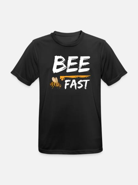 Bee Fast Bees Honey - Men's Breathable T-Shirt - black