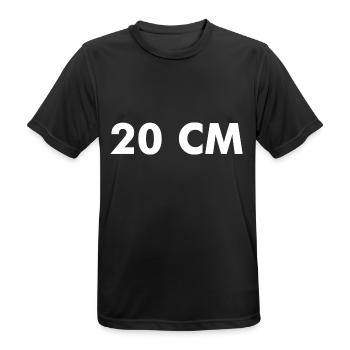 20 CM Penis Schwanz Wurst Ding Großer Dick - Männer T-Shirt atmungsaktiv - Schwarz - Vorne - AI Model Male 178 light (178cm)