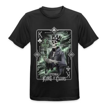 Eternal King of Clubs - Men's Breathable T-Shirt - black - Front - AI Model Male 178 light (178cm)