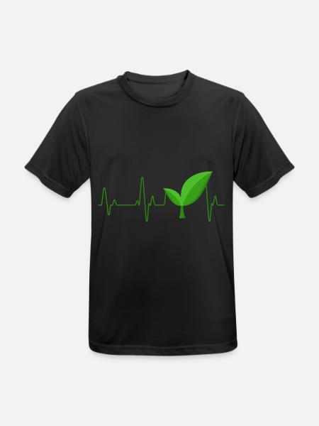 Vegan - Männer T-Shirt atmungsaktiv - Schwarz