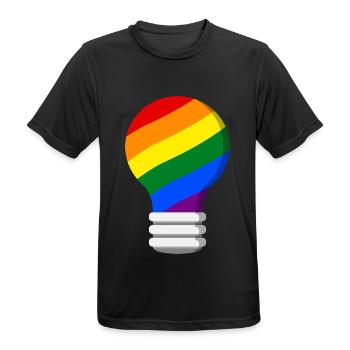 Gay Pride - Men's Breathable T-Shirt - black - Front - AI Model Male 178 light (178cm)