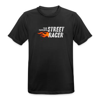 Dein Lieblings-Street-Racer - Männer T-Shirt atmungsaktiv - Schwarz - Vorne - AI Model Male 178 light (178cm)