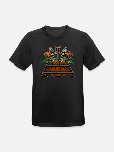 Brewer logo - Men's Breathable T-Shirt - black