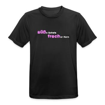 süß und frech frech süß - Männer T-Shirt atmungsaktiv - Schwarz - Vorne - AI Model Male 178 light (178cm)