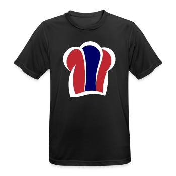 Thailändische Kochmütze Küche Thai Chefkoch - Männer T-Shirt atmungsaktiv - Schwarz - Vorne - AI Model Male 178 light (178cm)