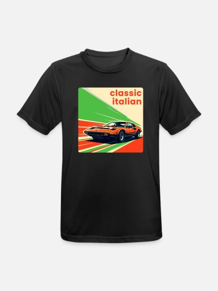 Classic Italian Sportscar - Men's Breathable T-Shirt - black