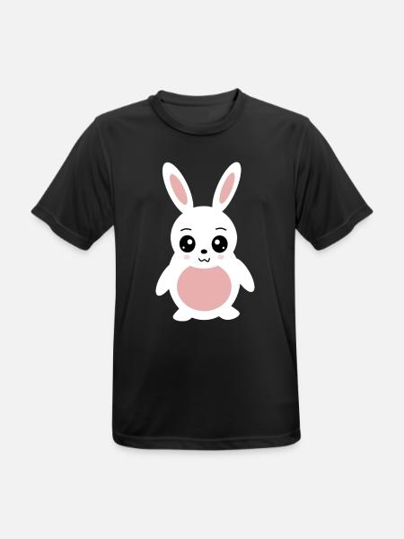 Kawaii Kaninchen Geschenk Geburt Babyparty Taufe - Männer T-Shirt atmungsaktiv - Schwarz