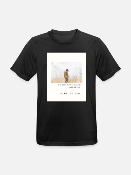 Du bist viel mehr - Männer T-Shirt atmungsaktiv - Schwarz