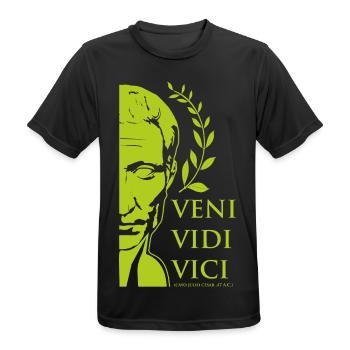César vert - T-shirt respirant Homme - noir - Devant - AI Model Male 178 light (178cm)
