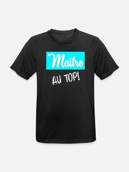 MAÎTRE. MAITRE - T-shirt respirant Homme - noir