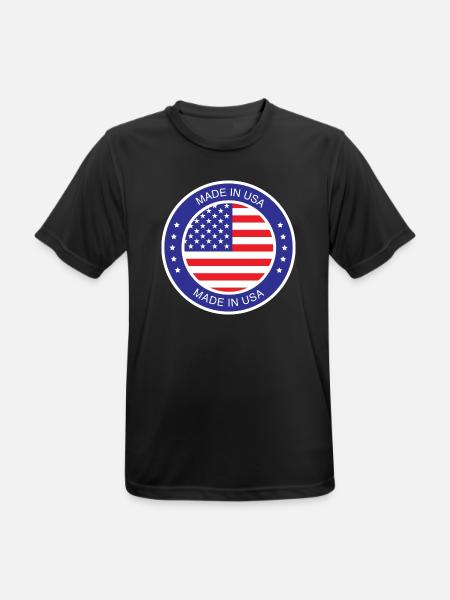 made in the USA - Men's Breathable T-Shirt - black