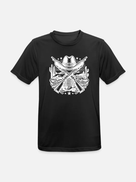 Logo western 2 - T-shirt respirant Homme - noir