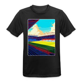 Affiche de voyage souvenir du stade de Selhurst Park WPA - T-shirt respirant Homme - noir - Devant - AI Model Male 178 light (178cm)