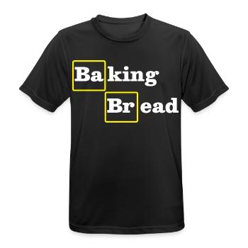 Brotbacken Lustig - Männer T-Shirt atmungsaktiv - Schwarz - Vorne - AI Model Male 178 light (178cm)