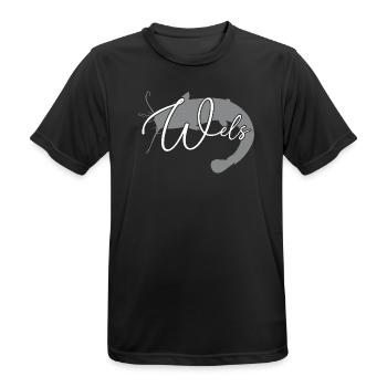 Wels Waller angeln Sportfischen Flussmonster - Männer T-Shirt atmungsaktiv - Schwarz - Vorne - AI Model Male 178 light (178cm)