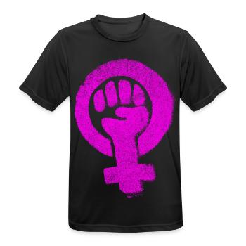 Feminist Emancipation Feminsm Feminism Equality - Men's Breathable T-Shirt - black - Front - AI Model Male 178 light (178cm)