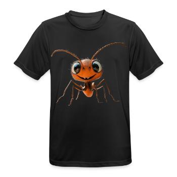 Ameise Waldameise Feuerameise Insekt Süße Ameisen - Männer T-Shirt atmungsaktiv - Schwarz - Vorne - AI Model Male 178 light (178cm)