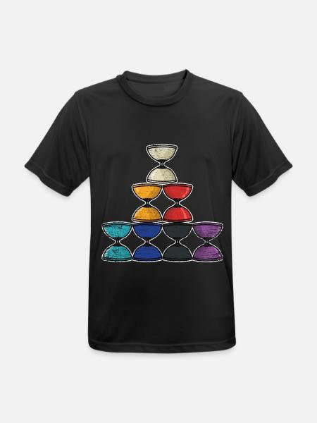 Furchtloser Diabolo Straßenjongleur - Männer T-Shirt atmungsaktiv - Schwarz
