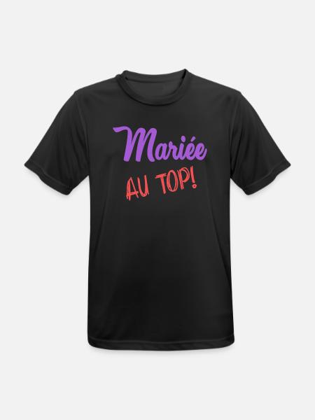 MARIEE - T-shirt respirant Homme - noir