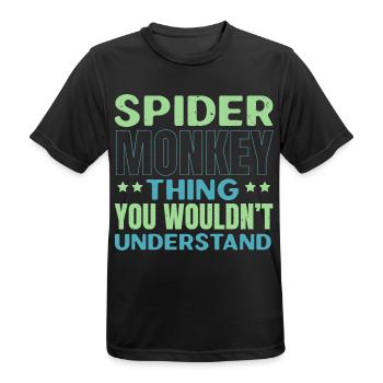Spinnenliebhaber Spinnenflüsterer Arachnid Tarantu - Männer T-Shirt atmungsaktiv - Schwarz - Vorne - AI Model Male 178 light (178cm)