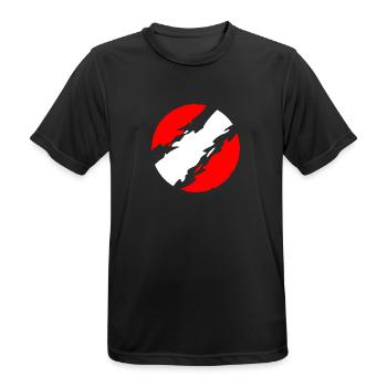 Georgien - Männer T-Shirt atmungsaktiv - Schwarz - Vorne - AI Model Male 178 light (178cm)