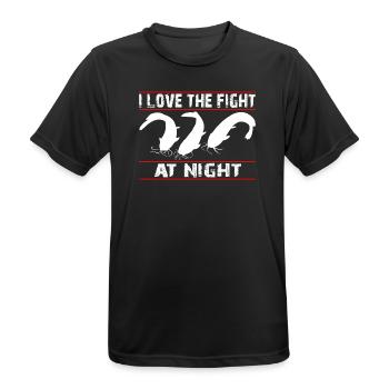 Ich fische Wels - Welsangler - Männer T-Shirt atmungsaktiv - Schwarz - Vorne - AI Model Male 178 light (178cm)