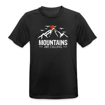 escalade alpinisme alpinisme escalade sportive - T-shirt respirant Homme - noir - Devant - AI Model Male 178 light (178cm)