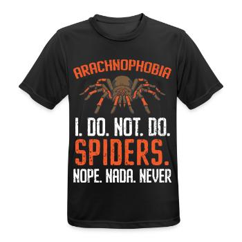 Spinnenliebhaber Spinnenflüsterer Arachnide Tarant - Männer T-Shirt atmungsaktiv - Schwarz - Vorne - AI Model Male 178 light (178cm)