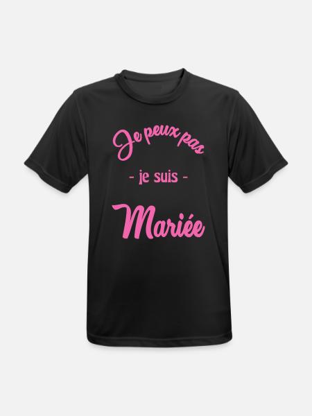 I CAN'T I'M MARRIED - Men's Breathable T-Shirt - black
