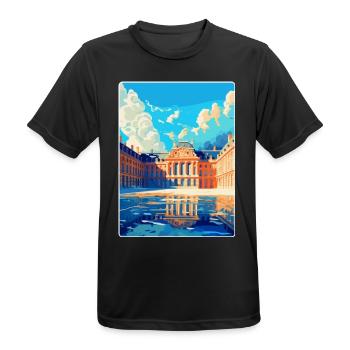 Versailles Frankreich Vintage Reiseplakat Souvenir - Männer T-Shirt atmungsaktiv - Schwarz - Vorne - AI Model Male 178 light (178cm)