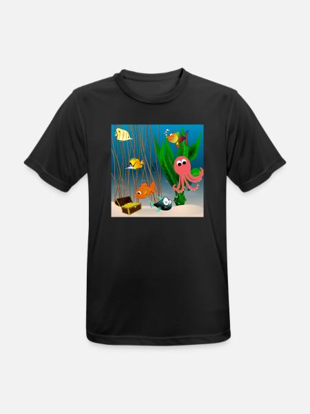 Marine life - Men's Breathable T-Shirt - black