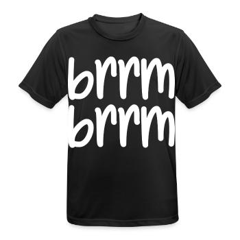 brrm brrm - Men's Breathable T-Shirt - black - Front - AI Model Male 178 light (178cm)
