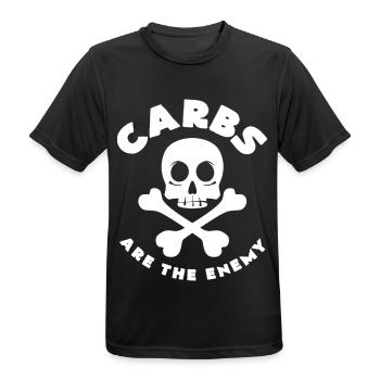 céto - T-shirt respirant Homme - noir - Devant - AI Model Male 178 light (178cm)